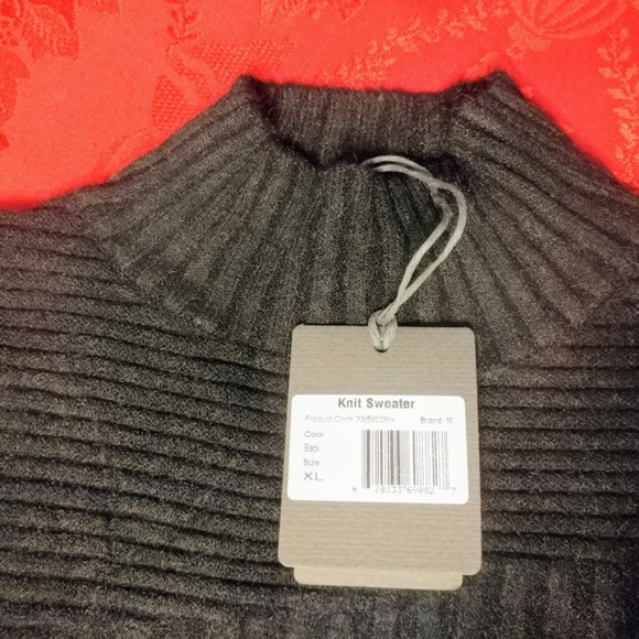 M Made in Italy Missy High Neck Modern Boxy Sweate - Picture 6 of 8